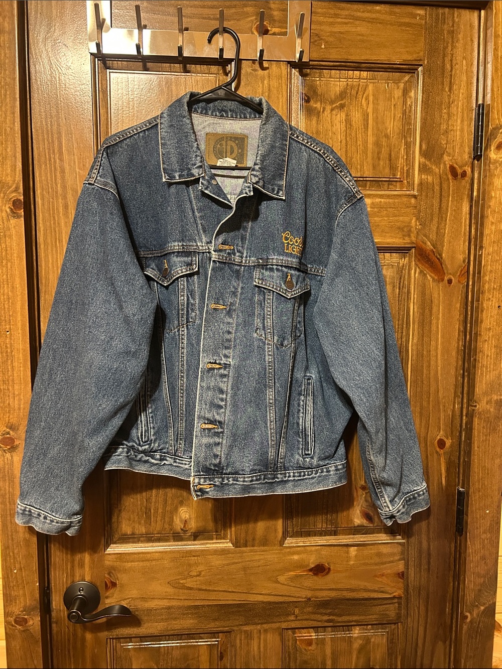Vintage denim coors light jacket.